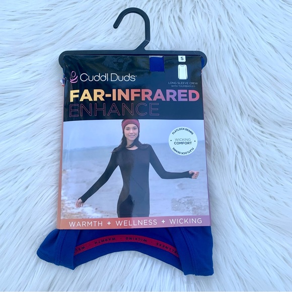 NWT Cuddl Duds Long Sleeve Top Blue Womens Small - Picture 2 of 8